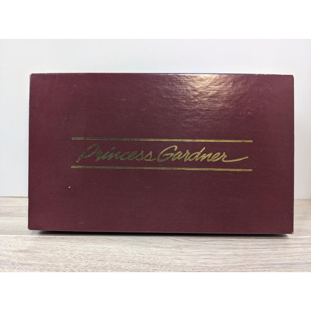 Princess Gardner Brown Lambskin Leather Checkbook Secretary Wallet Vintage NIB